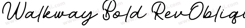 Walkway Bold RevOblique字体转换